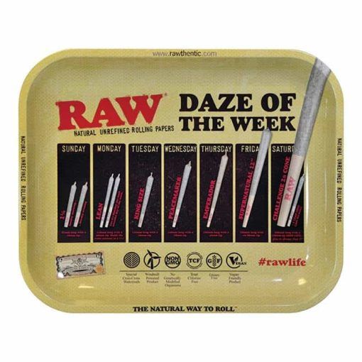 Raw Daze of the Week Rolling Tray Large