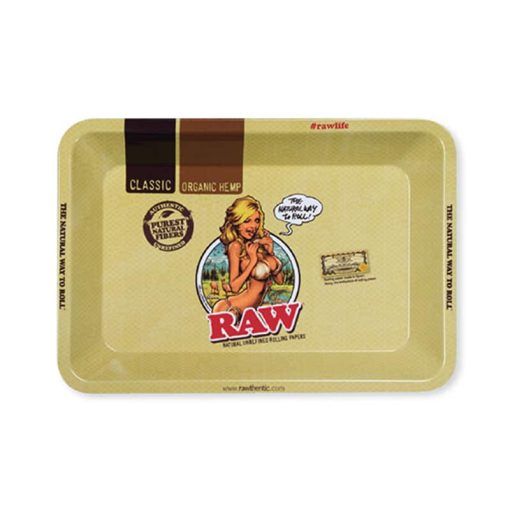 Raw Girl Rolling Tray Mini
