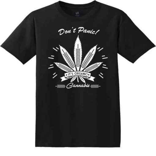 Don't Panic Its Organic T-shirt - Black