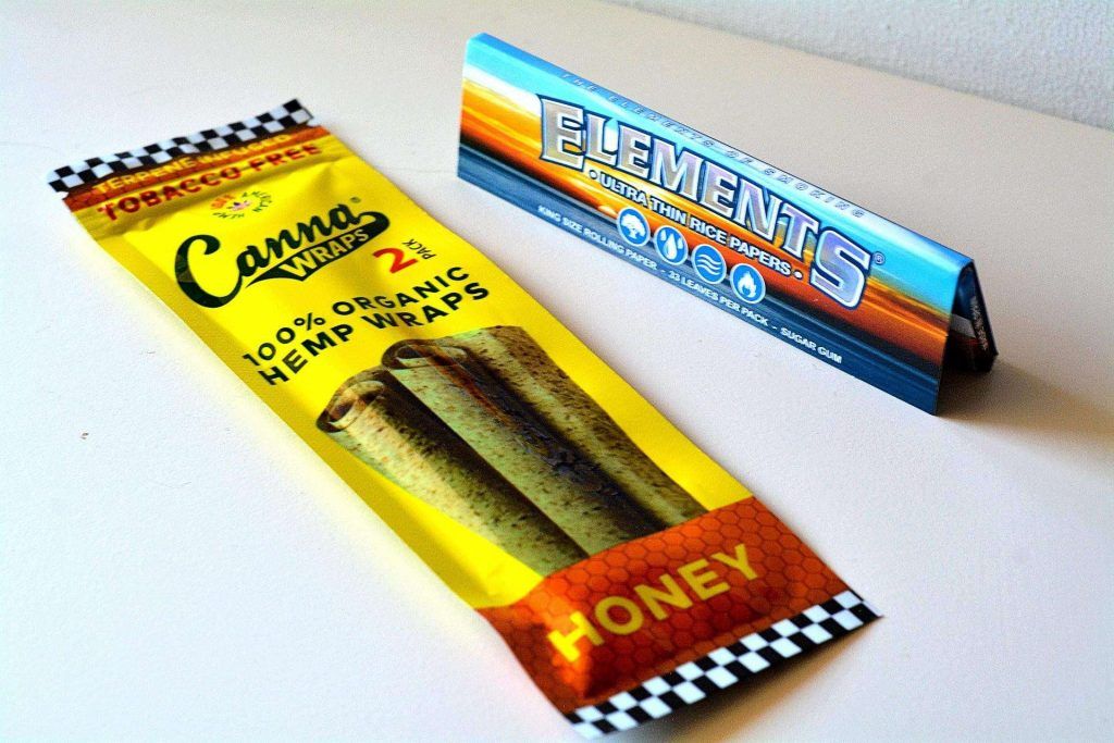 Canna Wraps and Elements Rolling Papers (Pictured)