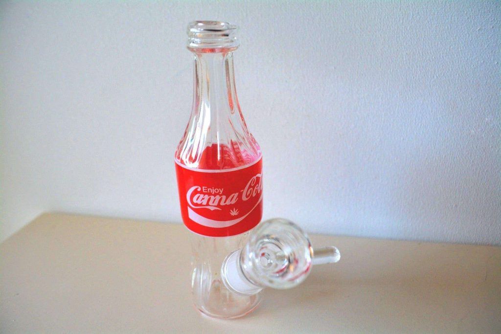 Enjoy Canna-Cola Mini Bubbler – Cannabox Glass (pictured)