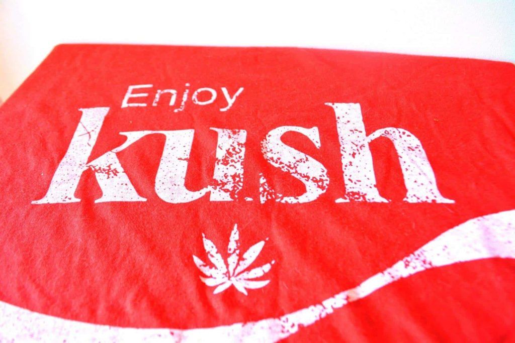 Enjoy Kush – Cannabox TShirt (pictured)