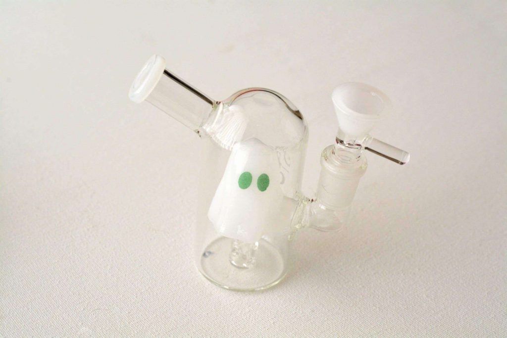  Smokey the Stoney Ghost Mini Bong  – Cannabox Glass (pictured) 