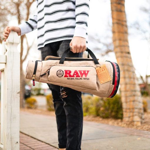 RAW Smell Proof Cone Duffle Bag Lifestyle