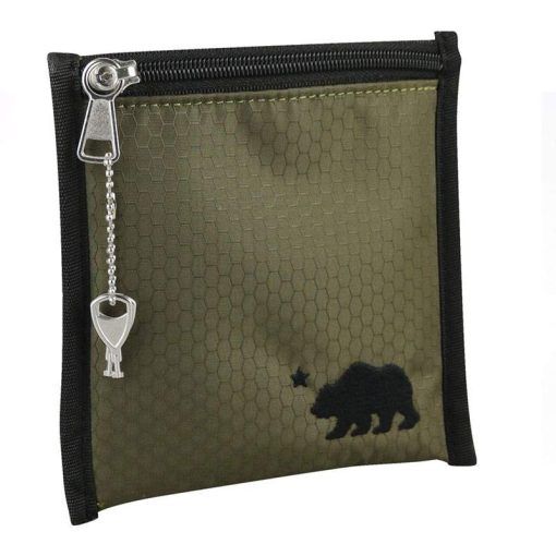Cali Crusher Smell Proof Pouch Military Green