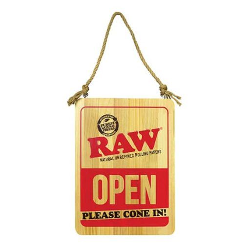 Raw Door Sign