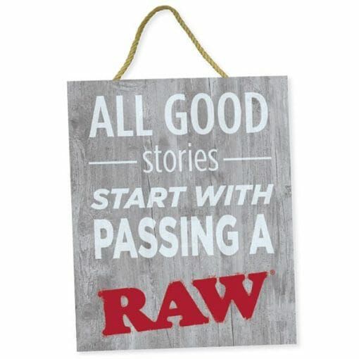 Raw Good Stories Door Sign