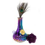 My Bud Vase Aurora Bong Peacock Feather