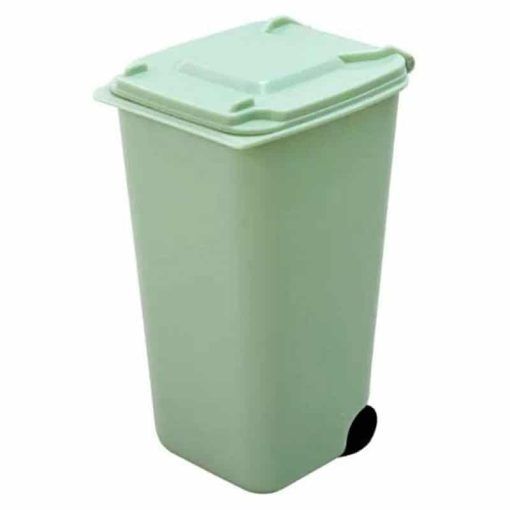 Cannabox Desktop Cotton Swab Recycling Bin Green