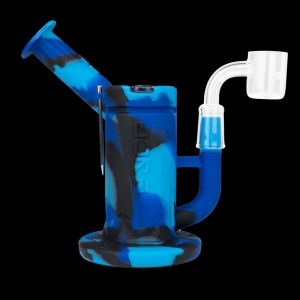 blue silicone dabbing rig