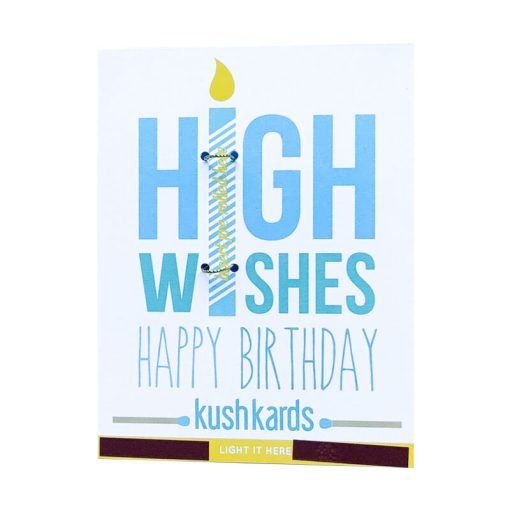 KushKards High Wishes Birthday Card