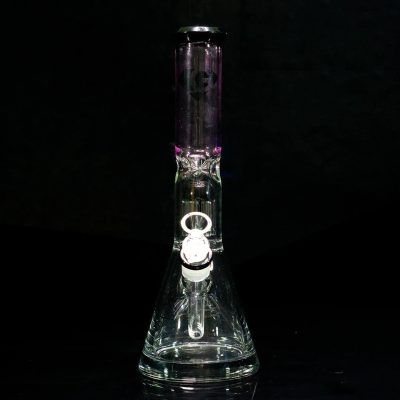 Diamond Glass T-T Beaker Bong Pink