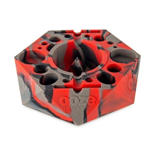 OOZE Bangerang Silicone Ashtray - Red & Black