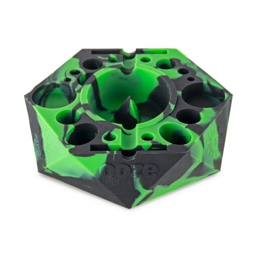 OOZE Bangerang Silicone Ashtray - Green & Black