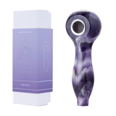 Astral Project Gemstone Spoon Pipe - Amethyst