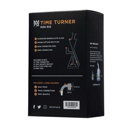 MJ Arsenal Time Turner Mini Dab Rig Box Back