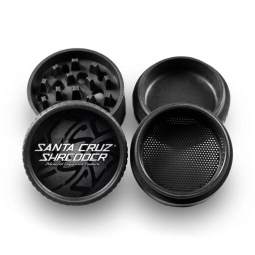 Santa Cruz 4 Piece Hemp Grinder - Black