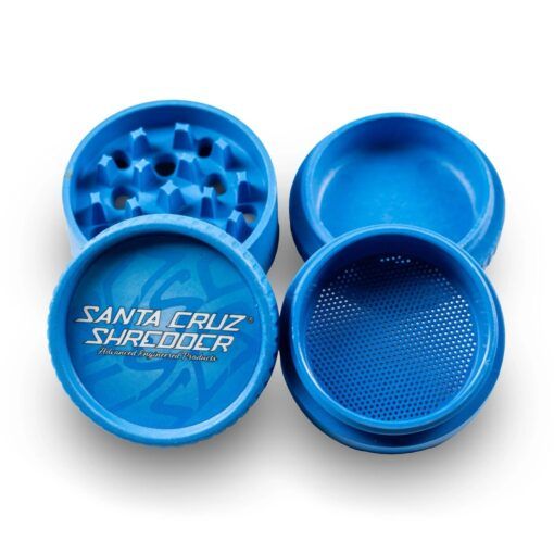 Santa Cruz 4 Piece Hemp Grinder - Blue