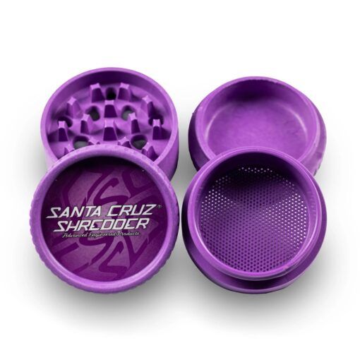 Santa Cruz 4 Piece Hemp Grinder - Purple