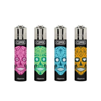 Clipper Sugar Skull Lighter