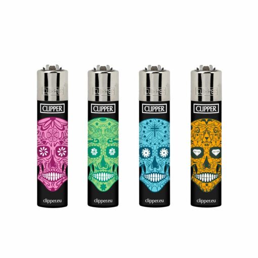 Clipper Sugar Skull Lighter