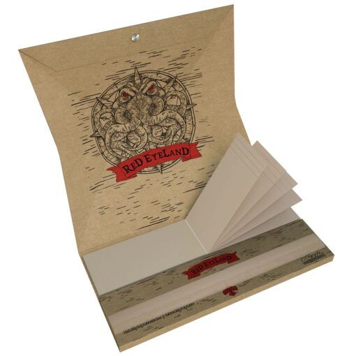 Red Eyeland Pirate Map Rolling Papers King Size Tips