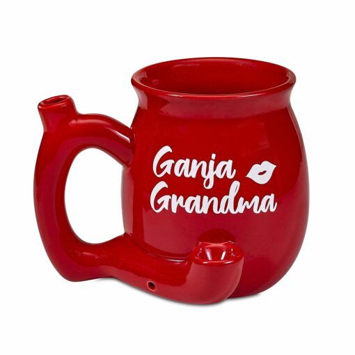 Ganja Grandma Ceramic Mug Pipe