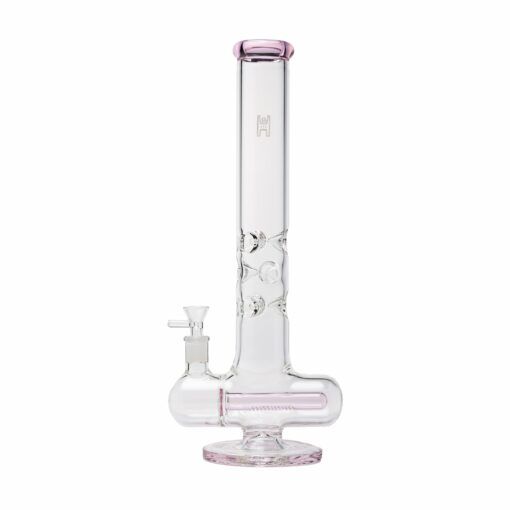 Human Grade Inline Tube Triple Ice Catch Glass Water Pipe - Image 3