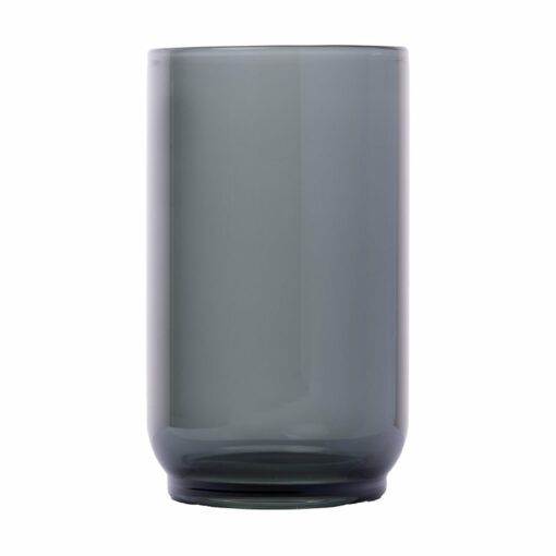 The NWTN Home Vesper Gravity Pipe, a transparent cylindrical piece with a subtle grey tint, stands upright on a plain white background.