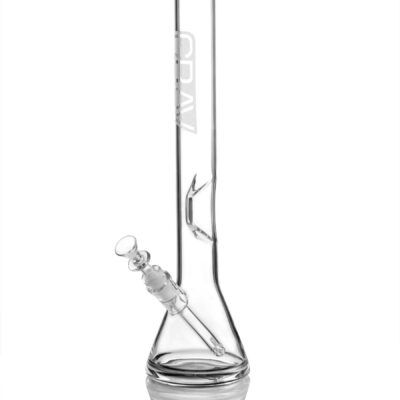 GRAV® Large, Black Accent Beaker Base Water Pipe