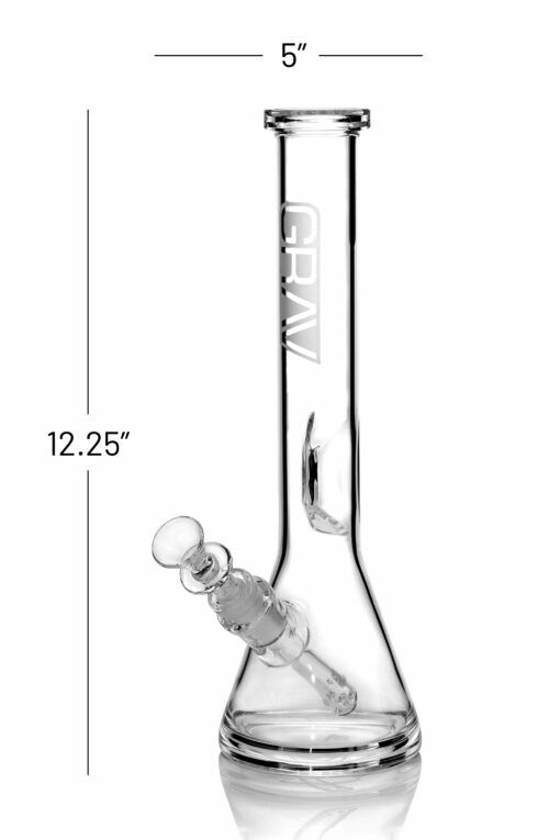 GRAV® Medium, Clear Beaker Base Water Pipe - Image 3