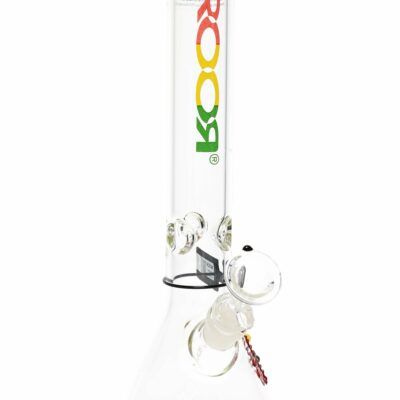 ROOR 14″ Thick Glass Beaker Bong – Ice Pinch – Assorted Decals