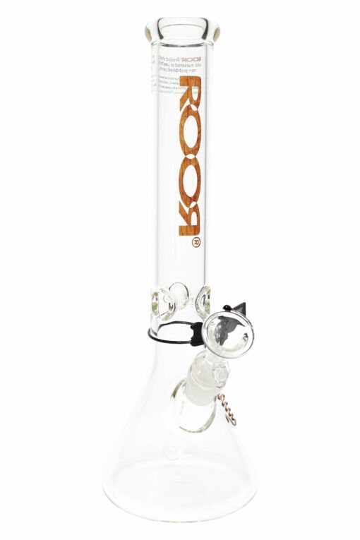 ROOR 14″ Thick Glass Beaker Bong – Ice Pinch – Assorted Decals - Image 2