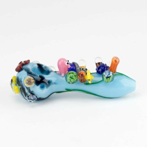 Empire Glassworks Great Barrier Reef Small Spoon Pipe - Image 3
