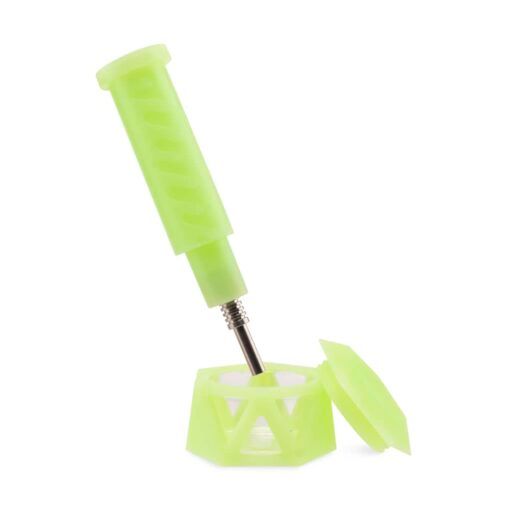 Ooze Hyborg Silicone Glass 4-in-1 Hybrid Water Pipe and Nectar Collector - Image 26