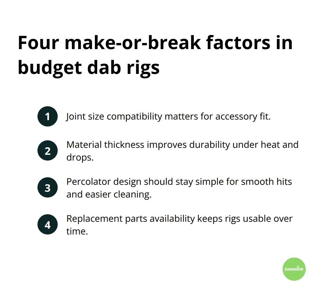 Key build factors that separate durable budget dab rigs from throwaway options - cheap dab rigs under $50