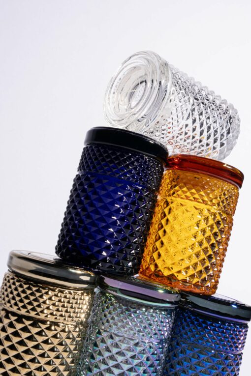 A Twenties Collection Jar in Midnight is displayed against a light background.