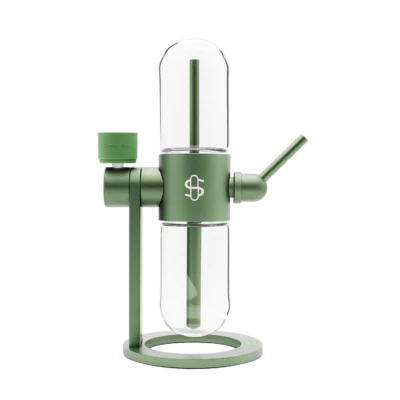 StΓΌndenglass Gravity Infuser in Olive Green, showcasing its sleek design and 360Β° gravity-activated functionality. - Olive Green