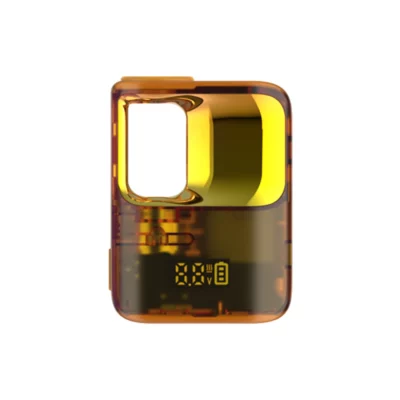 CCELL Stylo variable voltage battery designed for 510 tanks, showcasing its sleek design, impact-resistant thermoplastic body, and convenient cartridge window for monitoring oil levels.