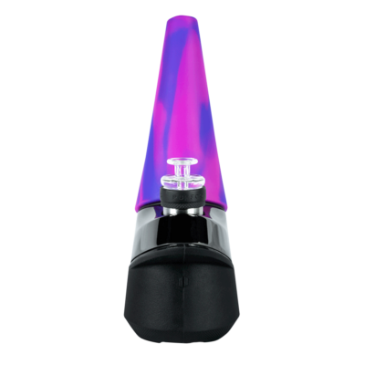 The Eyce Peak Attachment from Eyce Pipes, showcasing a sleek and durable design, perfectly crafted to enhance the Puffco Peak™ experience. This premium upgrade features a robust build ideal for adventurous users, seamlessly blending functionality with aesthetic appeal, making it a must-have accessory for cannabis enthusiasts. Available at Cannabox. - flowerpur