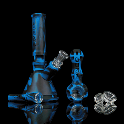 Colorway Box Sets by Eyce Pipes, showcasing an elegant arrangement of best-selling silicone pipes in vibrant, matching colors, designed for both aesthetics and functionality, perfect for enhancing the smoking experience. Available exclusively at Cannabox. - Deep Blue