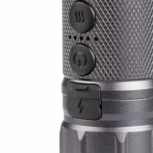 Cartisan High-Beam Flashlight Vaporizer featuring an ergonomic design and three-setting flashlight, perfect for smooth performance and convenience.