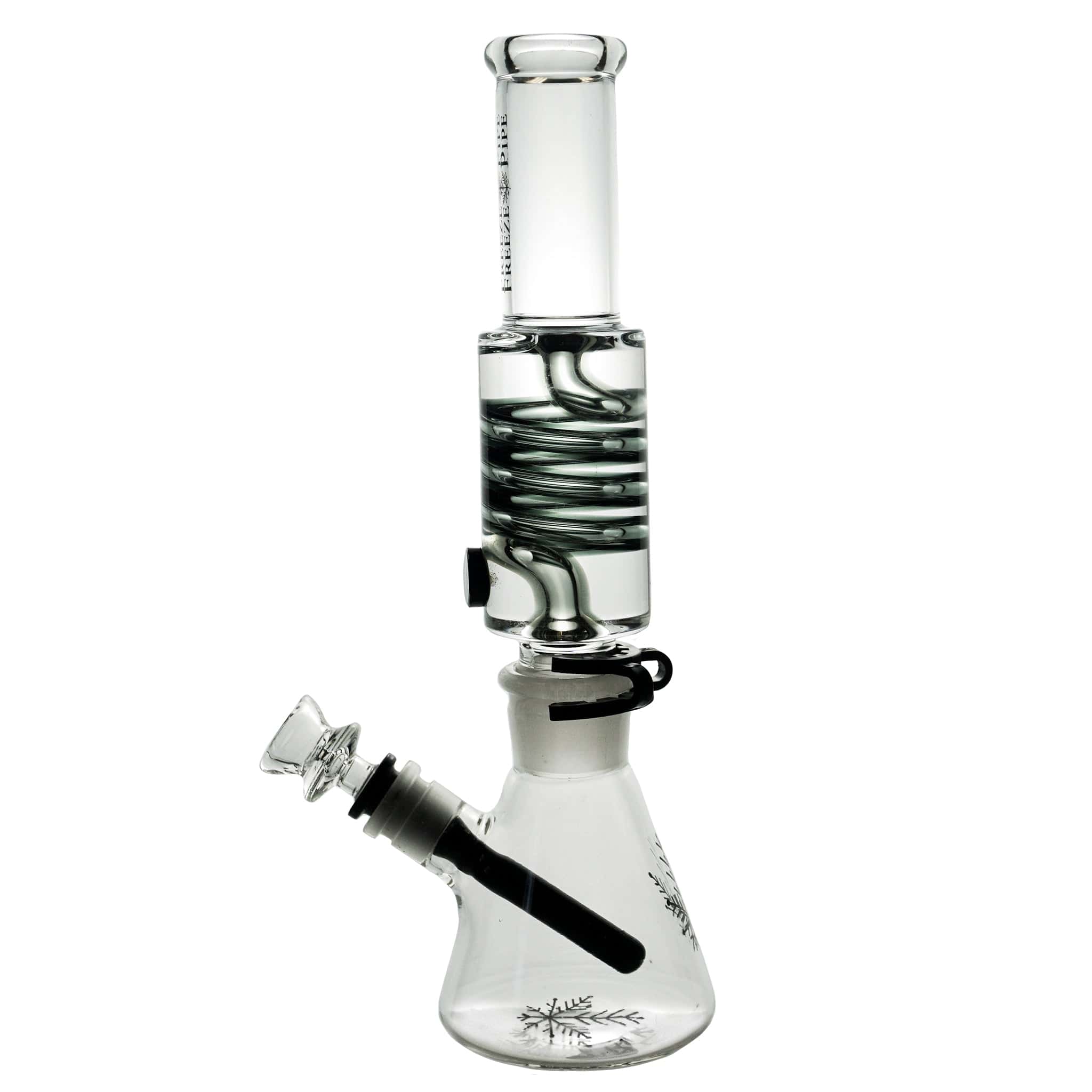 The Freeze Pipe Beaker Bong from Cannabox showcases a sleek and modern design, featuring a unique glycerin chamber that cools each hit for a smooth smoking experience. Its elegant beaker shape enhances stability while providing a visually appealing aesthetic, perfect for any cannabis enthusiast looking to elevate their sessions.