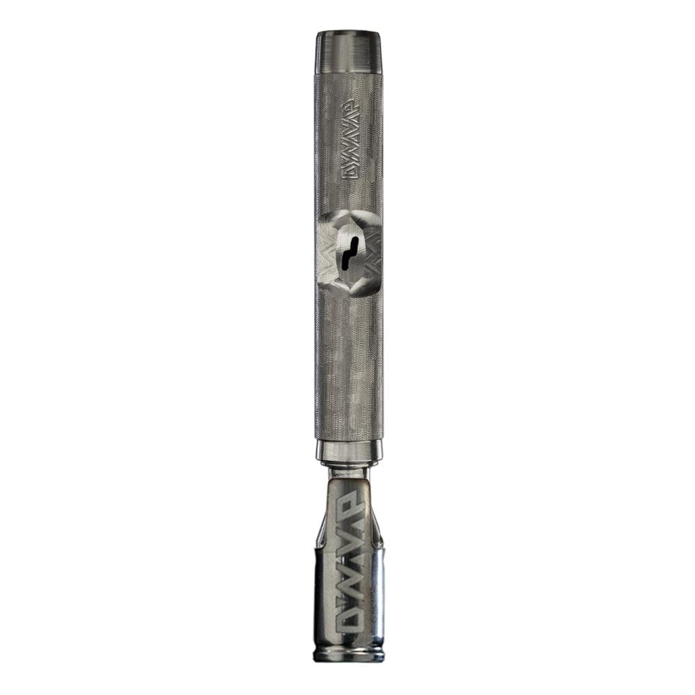DynaVap M 7 dry herb vaporizer showcasing its sleek stainless steel design, complete with a DynaTorch and elegant tin case for storage. - Default Title