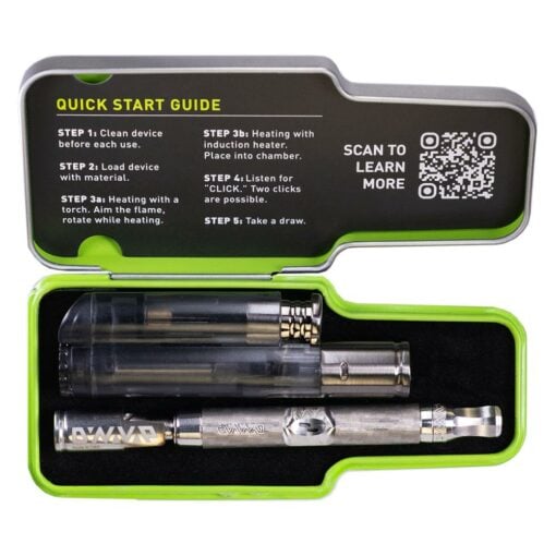 DynaVap M 7 XL vaporizer showcasing its sleek stainless steel design, featuring a captive cap and textured stem for enhanced grip and functionality.