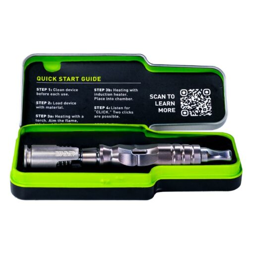 DynaVap HyperDyn vaporizer showcasing its sleek titanium design, large bowl capacity, and modular features for an enhanced vaping experience.