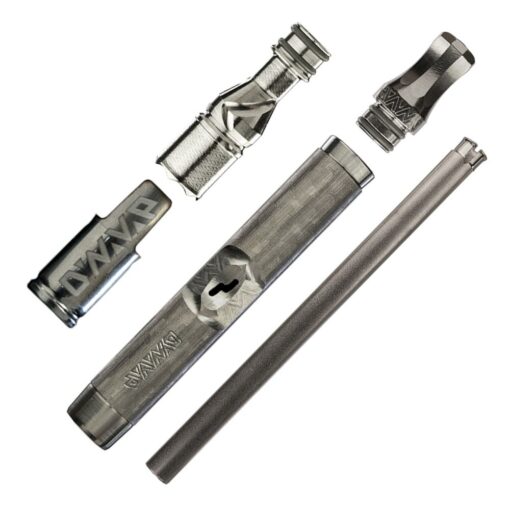 DynaVap M 7 XL vaporizer showcasing its sleek stainless steel design, featuring a captive cap and textured stem for enhanced grip and functionality.