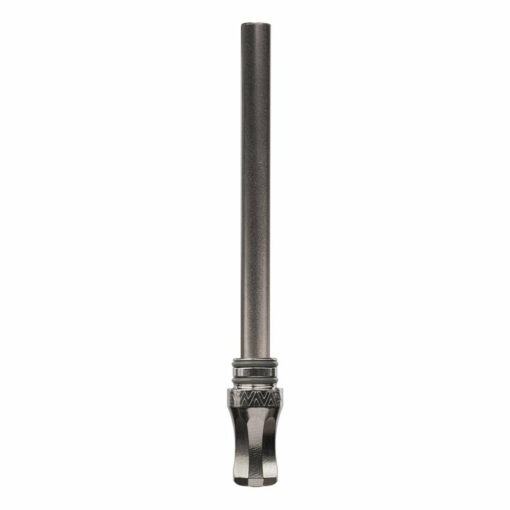 DynaVap M 7 XL vaporizer showcasing its sleek stainless steel design, featuring a captive cap and textured stem for enhanced grip and functionality.