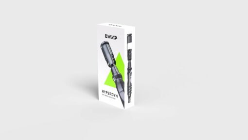 DynaVap HyperDyn vaporizer showcasing its sleek titanium design, large bowl capacity, and modular features for an enhanced vaping experience.