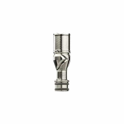 DynaVap M 7 XL vaporizer showcasing its sleek stainless steel design, featuring a captive cap and textured stem for enhanced grip and functionality.